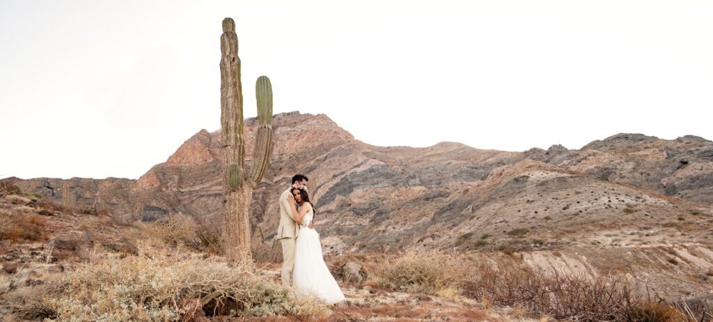 Vibrant Desert Ceremony for you Bohemian Wedding