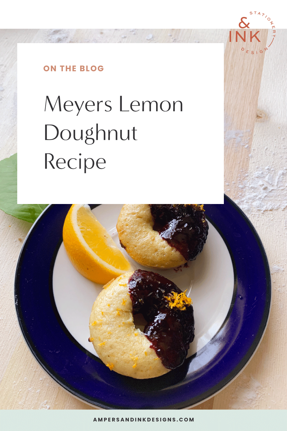 Meyers Lemon Doughnut Recipe on the blog