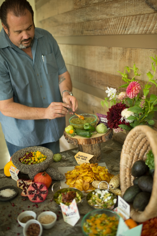 Boho-Chic Chips and Salsa Bar - Creating a Stylish Display