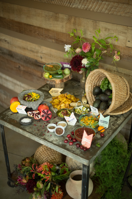 Boho-Chic Chips and Salsa Bar - Creating a Stylish Display